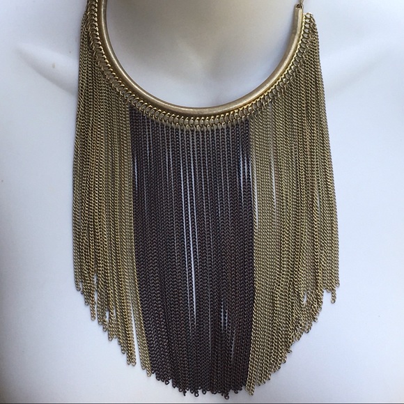 Chico's Jewelry - Chico’s Mixed Metal Long Fringe Necklace